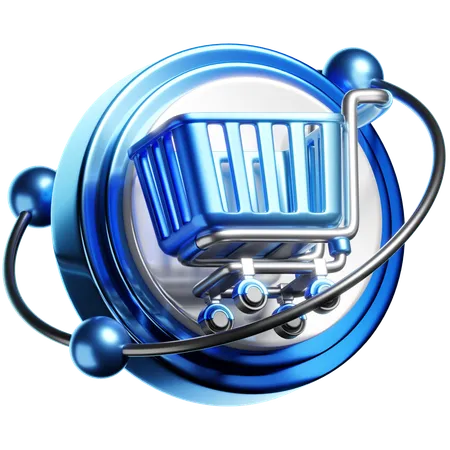 Shopping Trolley  3D Icon