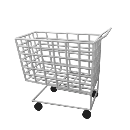 Shopping Trolley  3D Icon