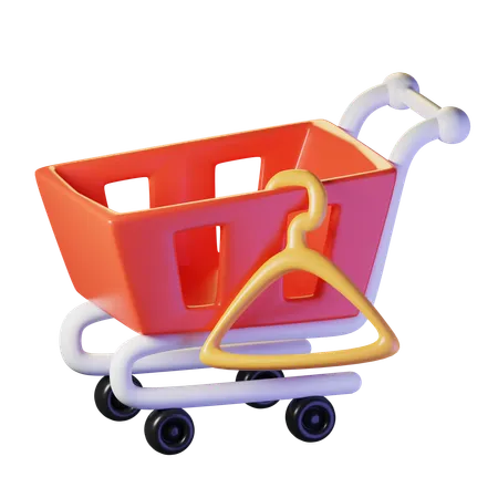 Shopping Trolley  3D Icon