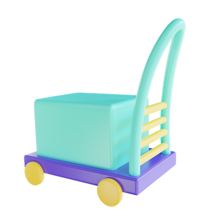 Shopping Trolley  3D Icon