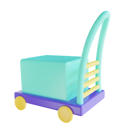 Shopping Trolley  3D Icon