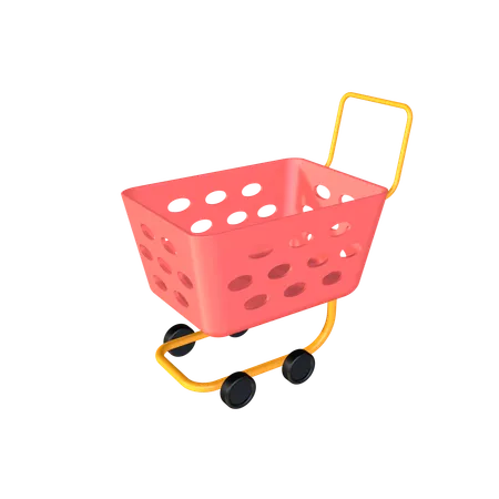 Shopping Trolley  3D Icon