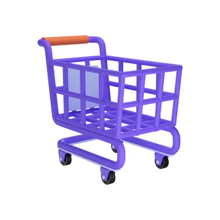 Shopping Trolley  3D Icon