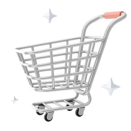 Shopping Trolley  3D Icon