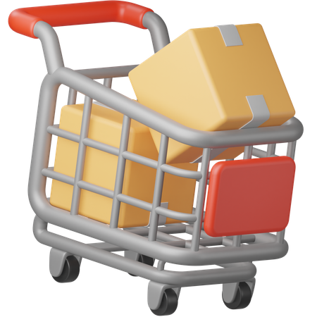 Shopping Trolley  3D Icon