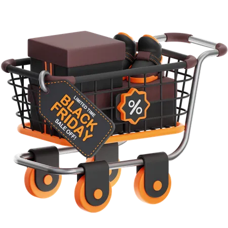 Shopping Trolley  3D Icon