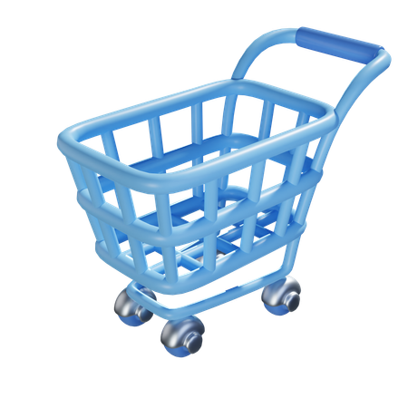 Shopping Trolley  3D Icon