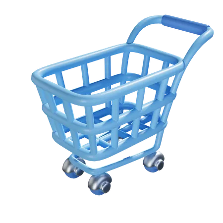 Shopping Trolley  3D Icon