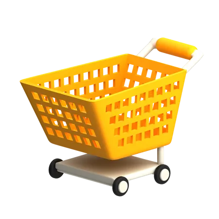 Shopping Trolley  3D Icon