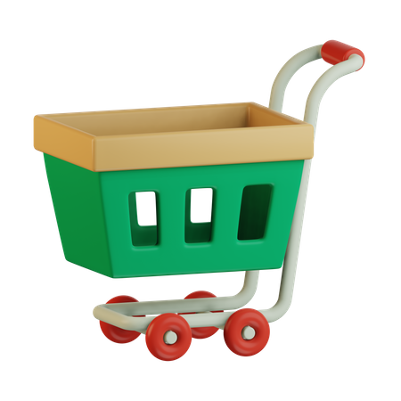 Shopping Trolley  3D Icon