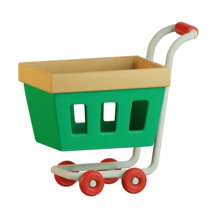 Shopping Trolley  3D Icon