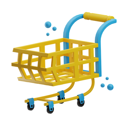 Shopping Trolley  3D Icon