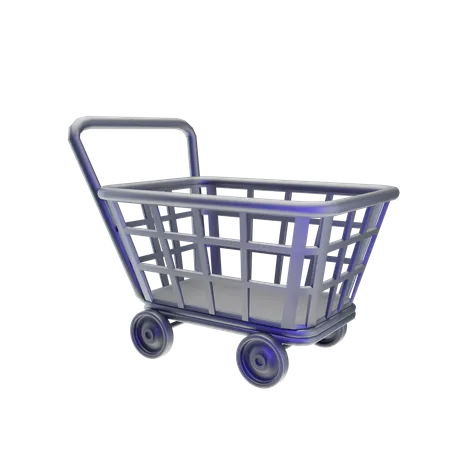 Shopping Trolley  3D Icon