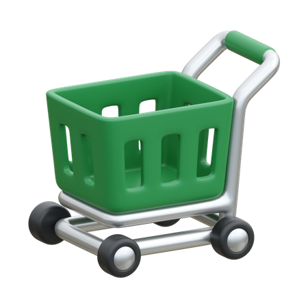 Shopping Trolley  3D Icon