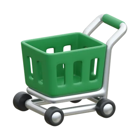 Shopping Trolley  3D Icon