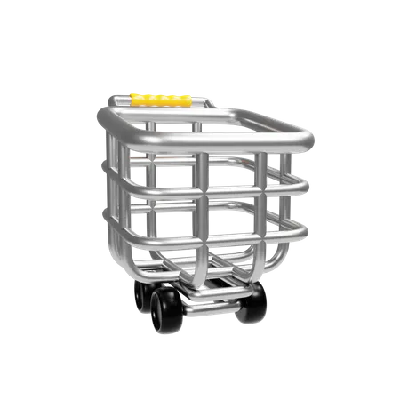 Shopping Trolley  3D Icon