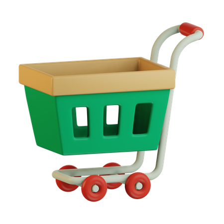 Shopping Trolley  3D Icon