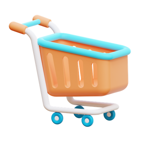 Shopping Trolley  3D Illustration