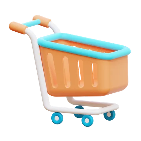 Shopping Trolley  3D Illustration