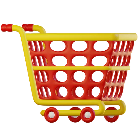 Shopping Trolley  3D Illustration