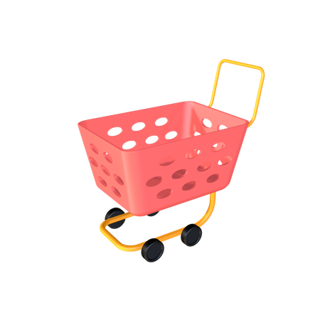 Shopping Trolley  3D Icon