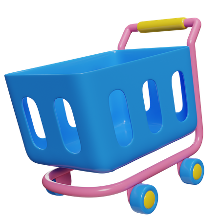 Shopping Trolley Cart  3D Icon