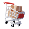 3d shopping trolley emoji