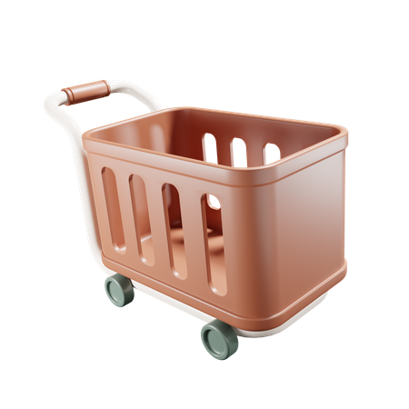 Shopping Trolly  3D Icon