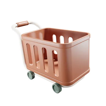 Shopping Trolly  3D Icon