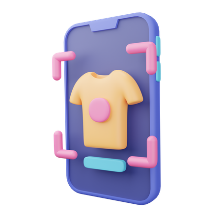 Shopping using technology  3D Icon