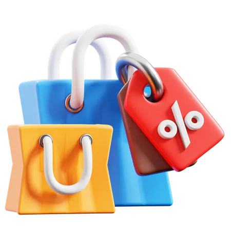 Vente d'achats  3D Icon