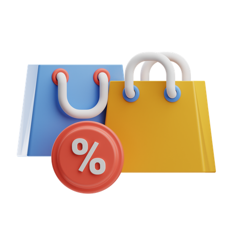Vente d'achats  3D Icon
