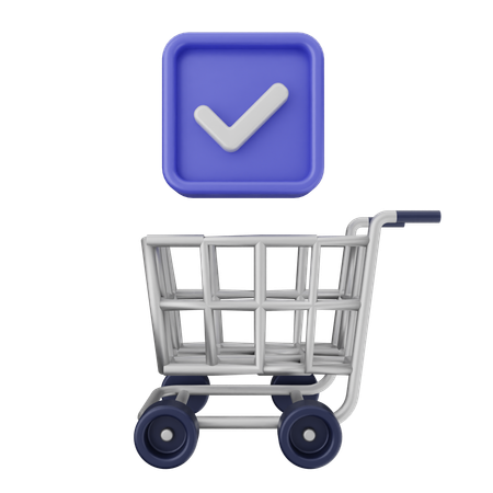 Shopping Verification  3D Icon