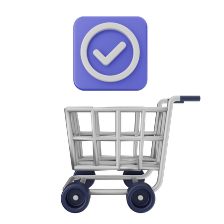 Shopping Verification  3D Icon