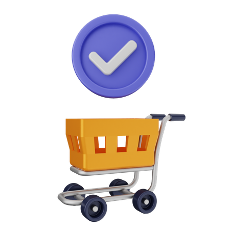 Shopping Verification  3D Icon