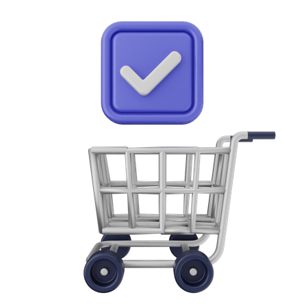 Shopping Verification  3D Icon