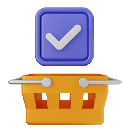 Shopping Verification  3D Icon