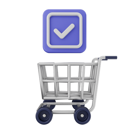 Shopping Verification  3D Icon