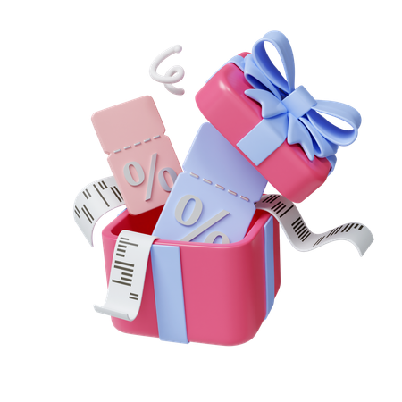 Shopping voucher  3D Icon