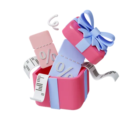 Shopping voucher  3D Icon