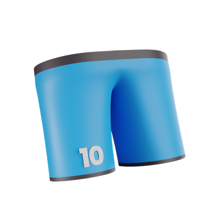 Fútbol corto  3D Icon