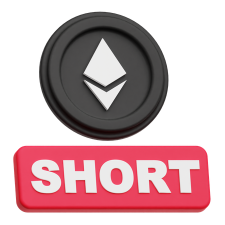 Short Ethereum  3D Icon
