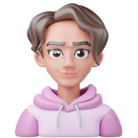 Short Hair Girl  3D Icon