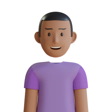 Short Hair Man  3D Icon