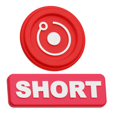 Short Render Token  3D Icon