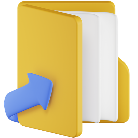 Shortcut Folder  3D Icon