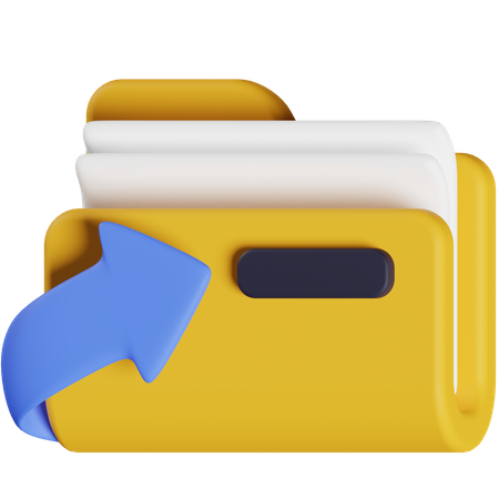 Shortcut Folder  3D Icon