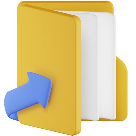 Shortcut Folder  3D Icon