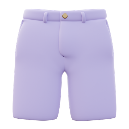 Pantalones cortos chinos de hombre  3D Icon