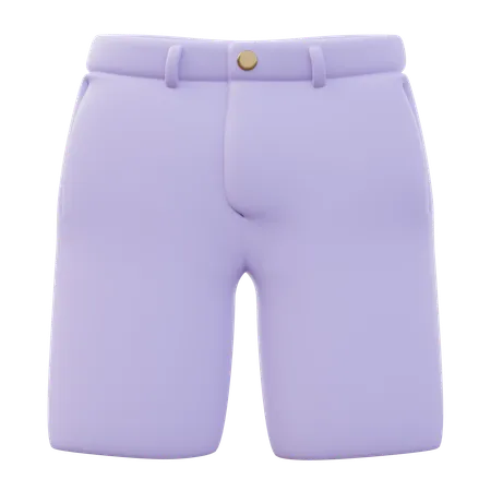 Pantalones cortos chinos de hombre  3D Icon